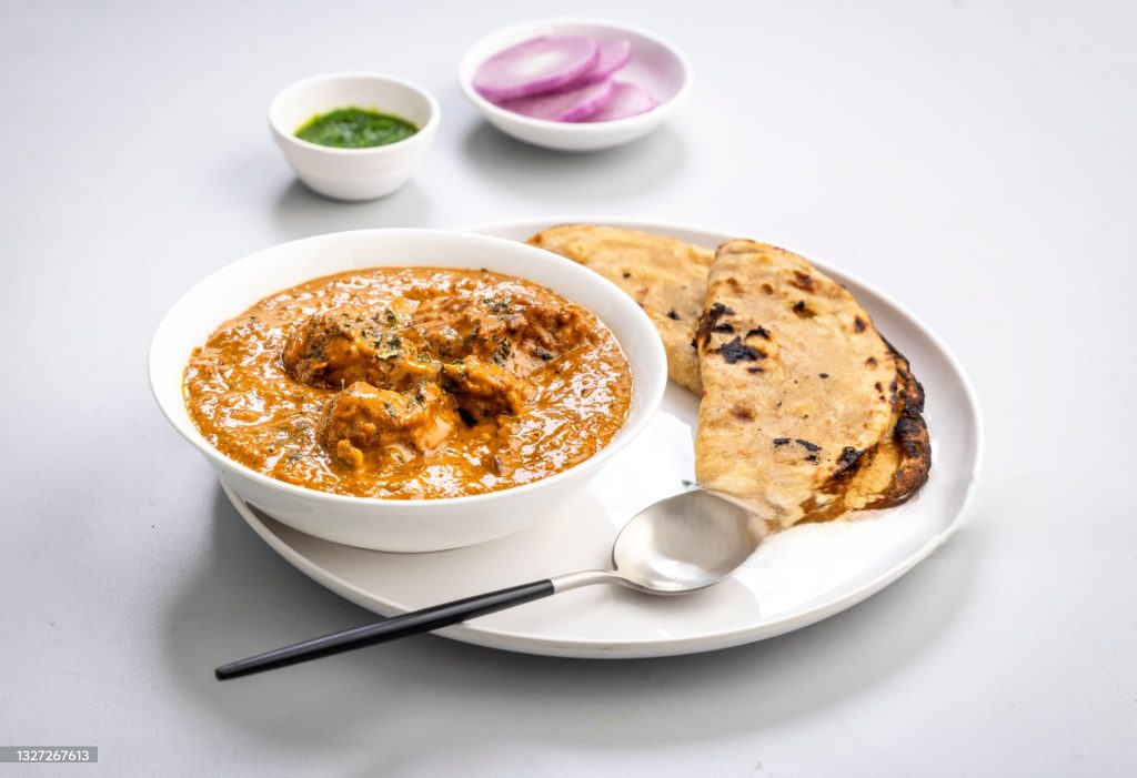 Butter Chicken and Rumali roti